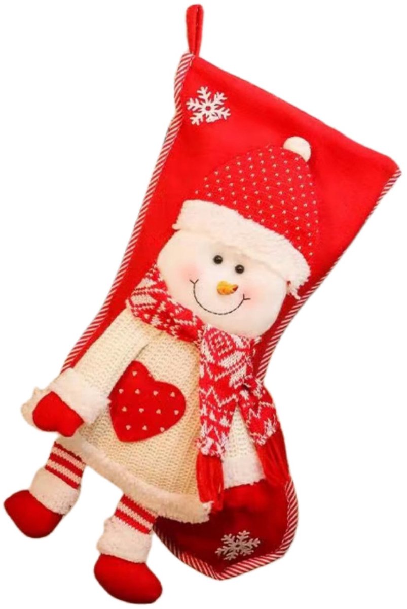 Dailygoods- Kerstkous - Duurzaam - Kerstversiering - Cadeau - 22 x 45cm - Hoogwaardige stof - Herbruikbaar - Kerstsok