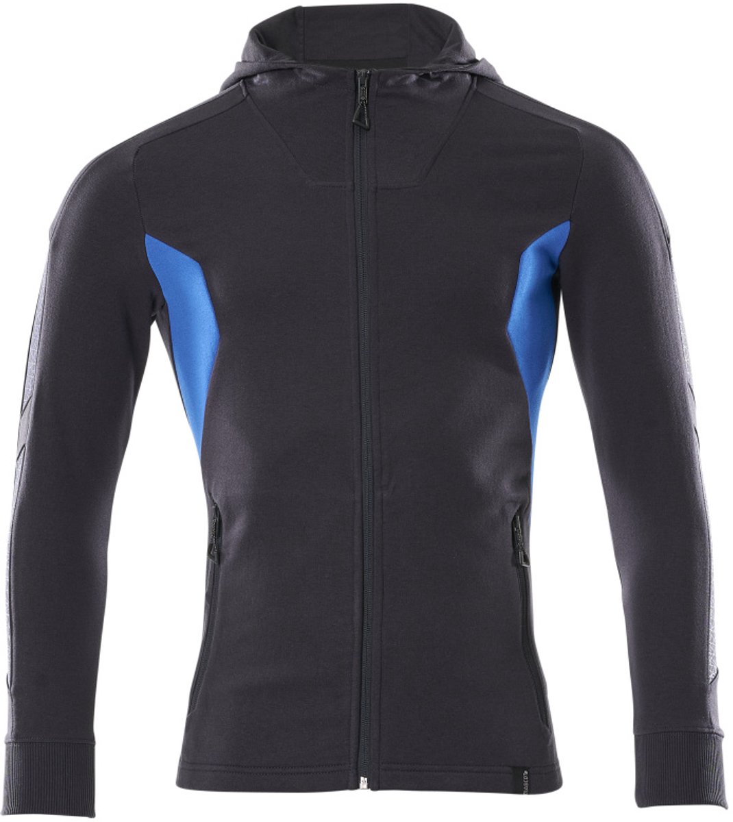 Mascot Accelerate Capuchontrui met rits 18584-962 - donkermarine/helder blauw - S