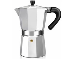 Percolator - 2 Cup Aluminum Espresso Stovetop Moka Pot - Stevig Aluminium - Koffiezetapparaat - Koffiezetter - Espresso en Koffie Maker - voot Home、Camping - 100ml 3.3oz