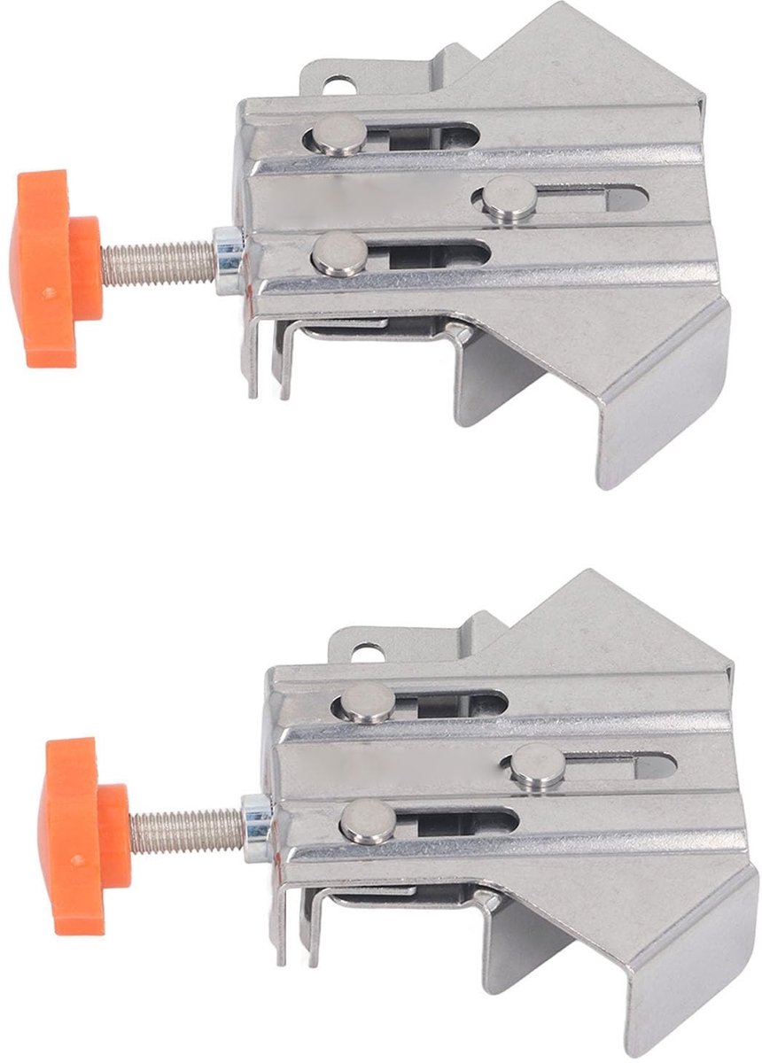 Dailygoods- Hoekklem Stevige Grip - Verstelbare Haakse Klem - RVS Bevestiging - Veilig Hoekontwerp 90° - Flexibele Klemming - Hoge Capaciteit