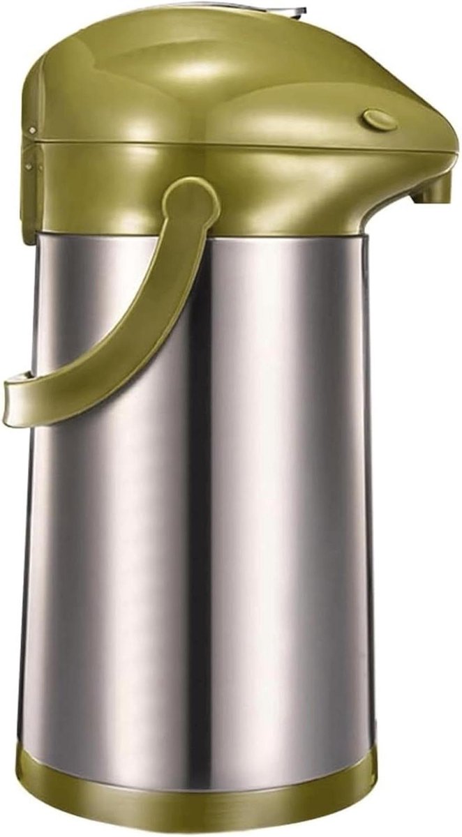 Thermische Koffiekaraf - Thermoskan Pomp - Warme Dranken Serveren - Grote Capaciteit - Niet gespecificeerd - Zilverkleurig
