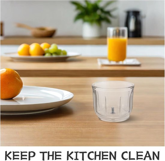 Glazen Kom - Keukenmachine Kom - Ingrediënten Verwerken - Grote Capaciteit - 350 ml - Transparant — afbeelding 5