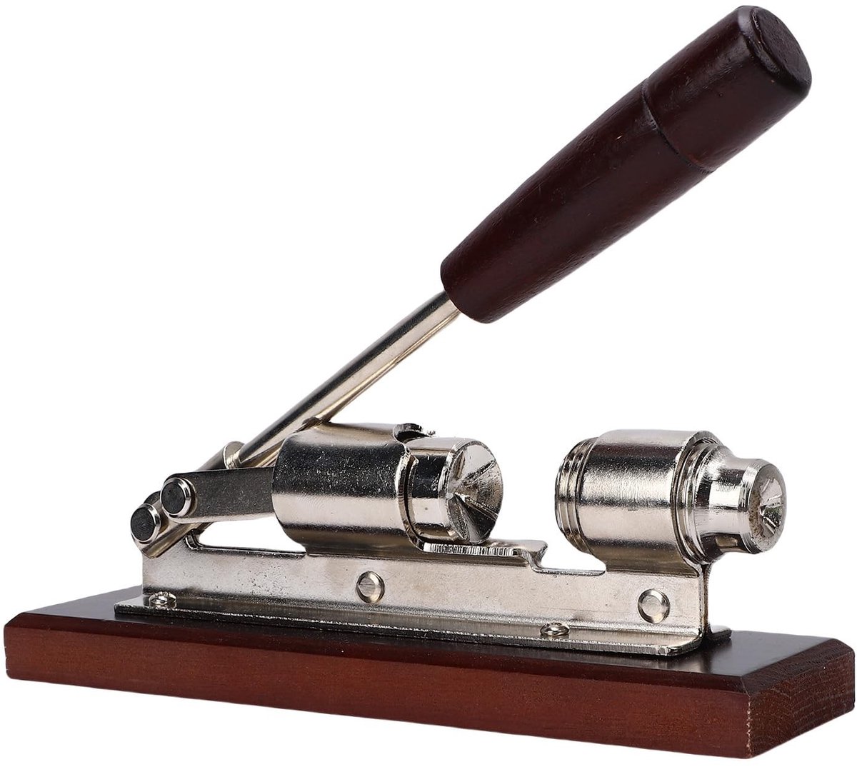 Dailygoods- Pecannootkraker Ergonomisch Houten Handvat - Notenkraker - Walnotenkraker - Duurzaam Roestvrij Staal - Efficiënt Gereedschap - Handzaam Ontwerp