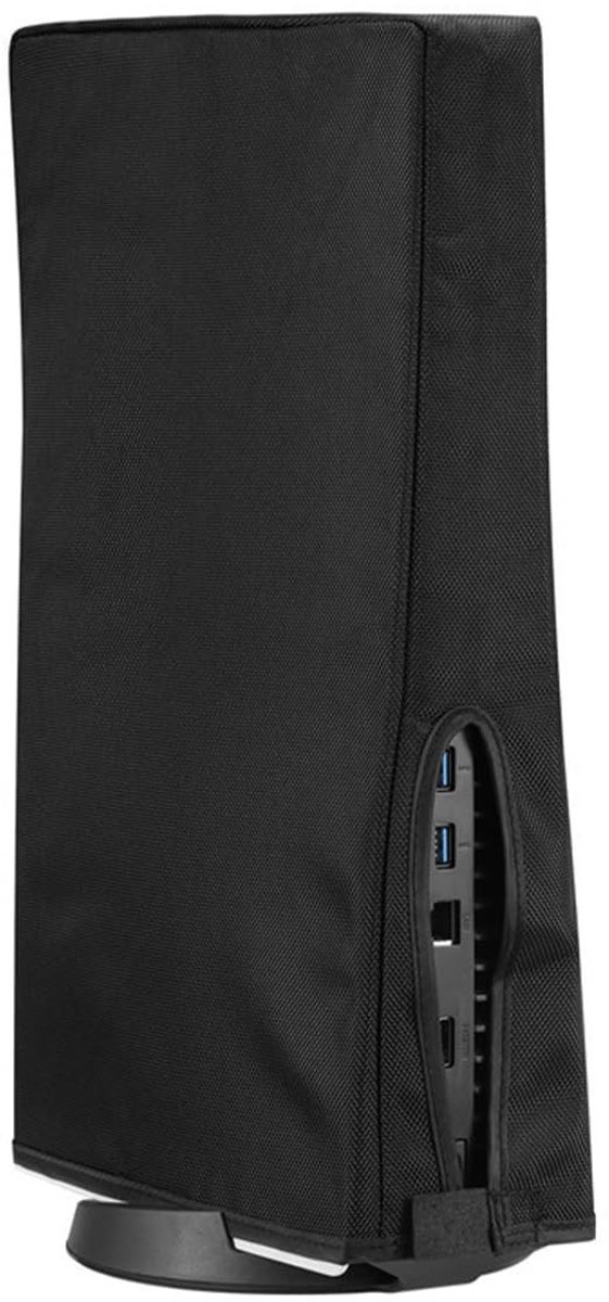 Dailygoods- Stofkap Hoogwaardig Oxford - Stofkap PS5 - Waterdicht - Antikras - Achterkabel Uitsnijding - Afmetingen 39x26x9cm - Consolehoes