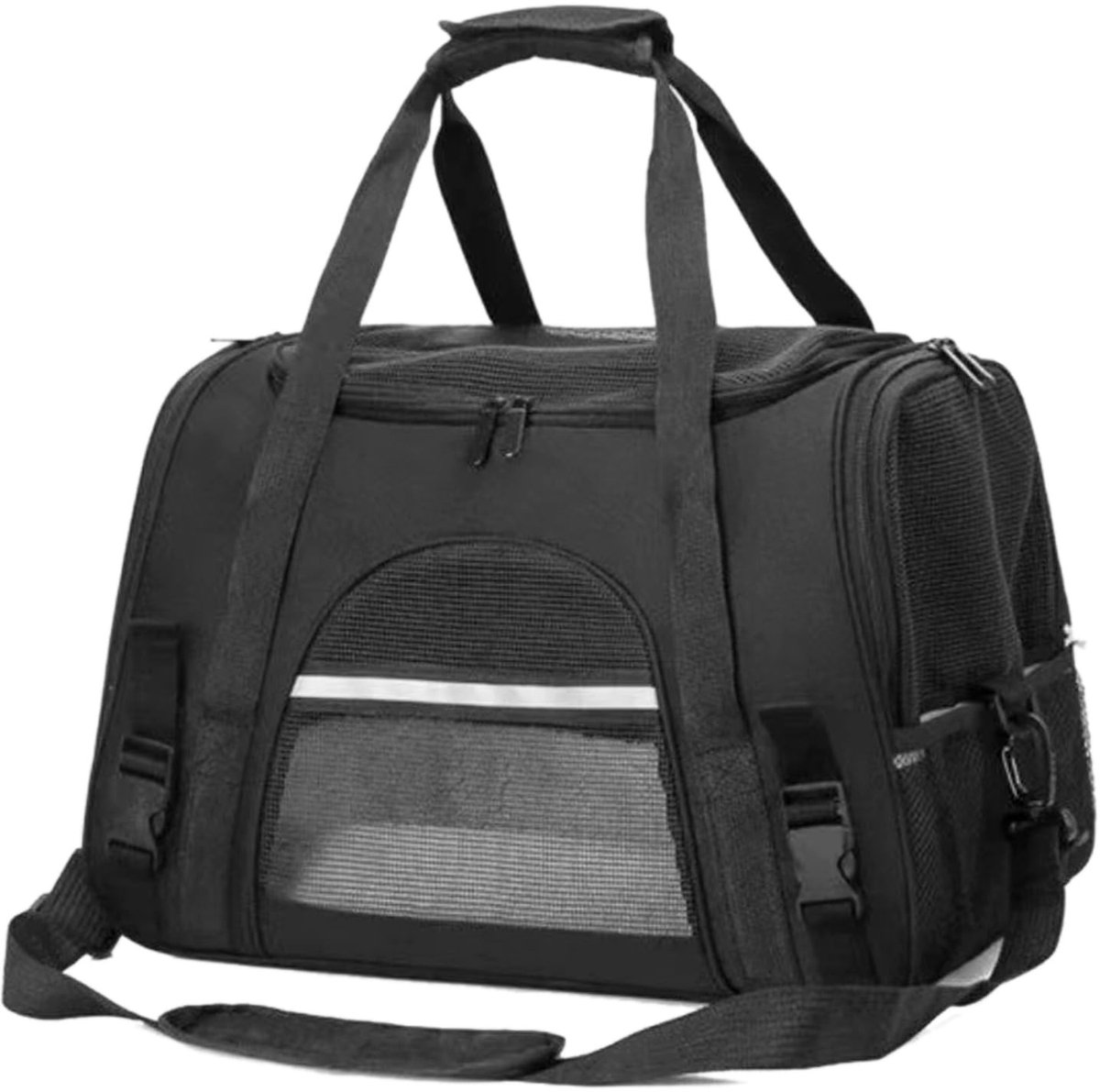 Dailygoods- Kattentas Ademend - Draagbare Transporttas - Geschikt voor Huisdieren tot 10 kg - Pluche Pad - Ideaal voor Uitstapjes - Dierentransporttas