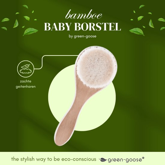 Baby Care- Pure Natuurlijke Wol - Baby Houten Borstel - Kam Borstel - Haarborstel Pasgeboren - Baby- Haar Borstel Zuigeling Kam Head Massager van Baby Care — afbeelding 2
