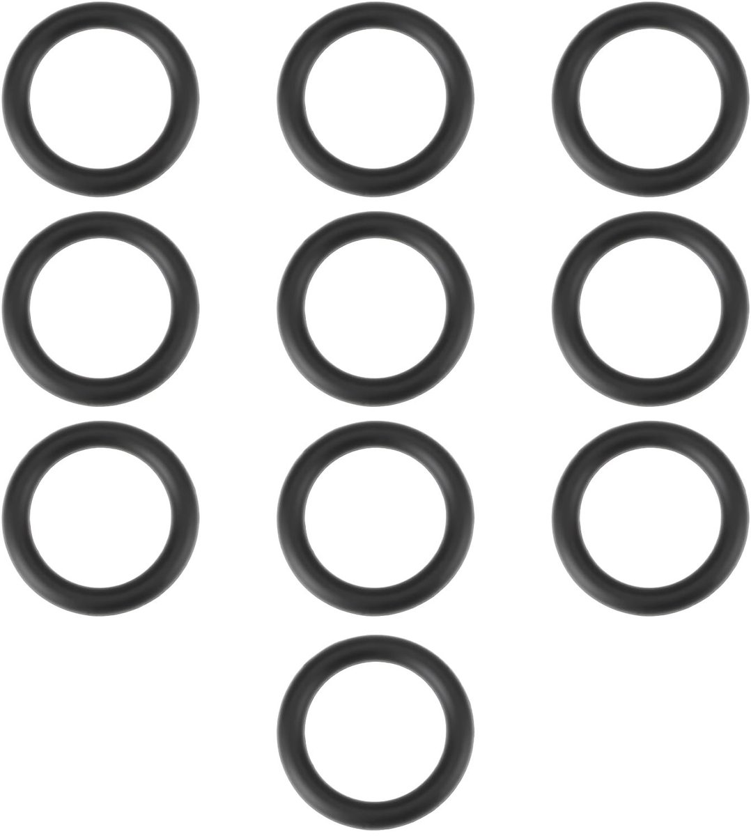 Dailygoods- O-ring 10 Stks - NBR H4B - 90A Hardheid - Afdichting - Compatibel met John Deere T77613 - Geschikt voor Tractoren/Maaiers - Afdichtring