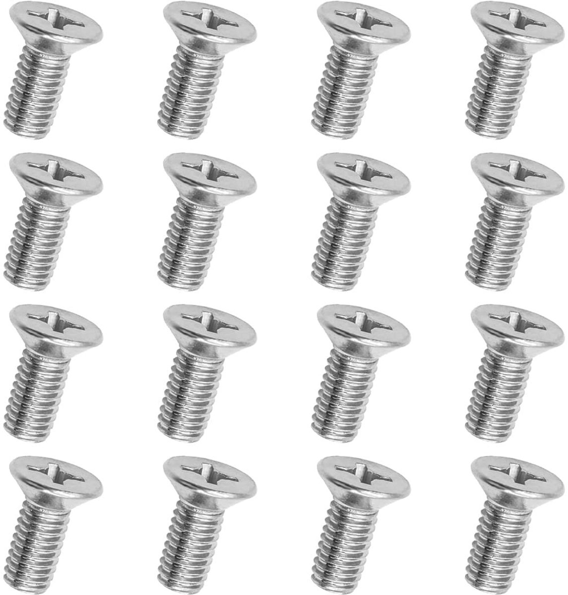 Dailygoods- Remschijf - Borgschroef Set 8 Stuks - Roestvrij Staal - Universeel - Hoogwaardige Bevestiging - Eenvoudige Installatie - 1,4 cm Lengte