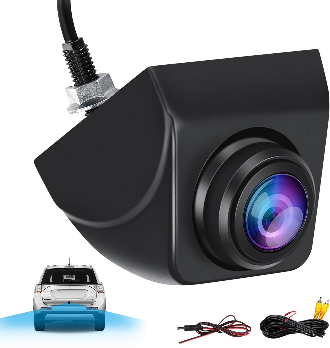 Dailygoods- Achteruitrijcamera AHD 1080P - 360° Draaibaar - Groothoek - IP68 Waterdicht - HD Nachtzicht - Voor SUV/Camper/Bestelwagen