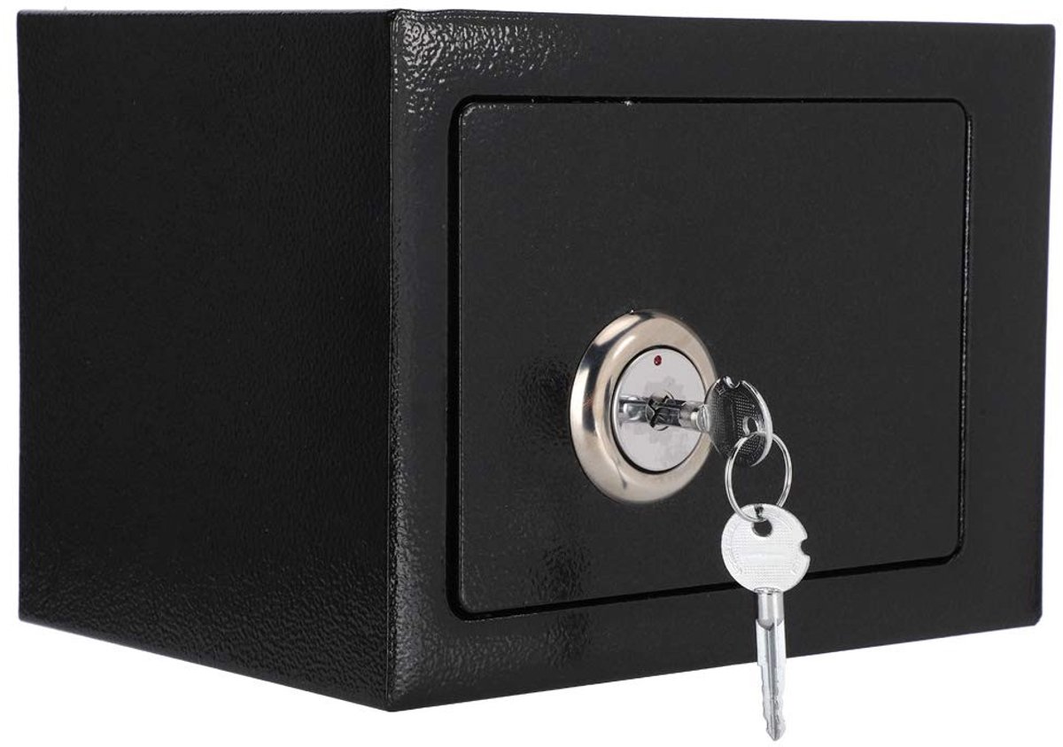 Dailygoods- Wandkluis 6.4L - Robuuste/duurzame Kluis - Veiligheidskluis - Documenten/juwelen/opslag - Eenvoudige installatie - Sleutelbediening