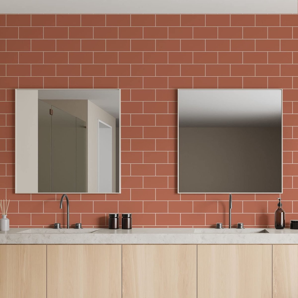 Dailygoods- Wandtegelstickers 27 Stuks - Muurstickers voor Badkamer - Muurstickers voor Keuken - Muurstickers voor Woonkamer - Decoratieve Stickers - Eenvoudig aan te brengen - Muursticker