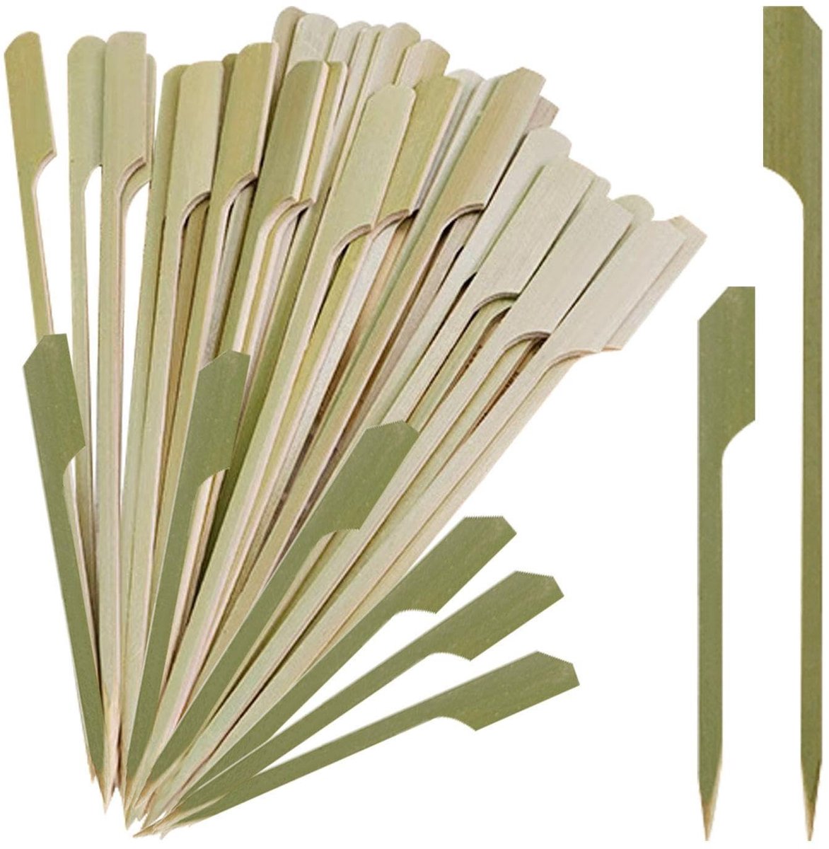Dailygoods- Grillspiesen 200 stuks - Houten Spiesen - Frietvorken - Snackborden - Buffetaccessoires - Milieuvriendelijk Materiaal - Snackprikker