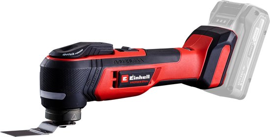 Einhell Professional Accu Multitool TP-MG 18 Li BL Solo – Power X-Change – 18 V/Li-ion – Incl. 9x schuurpapier en 4 verschillende zaagbladen – Excl. accu en lader
