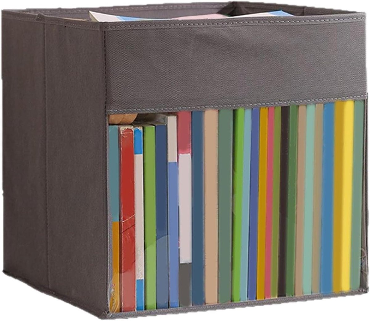 Kubus Opbergbak - Opvouwbare Organizer - Ruimte Besparen - Duurzaam Non-woven - 34x34x34 cm - Meerkleurig