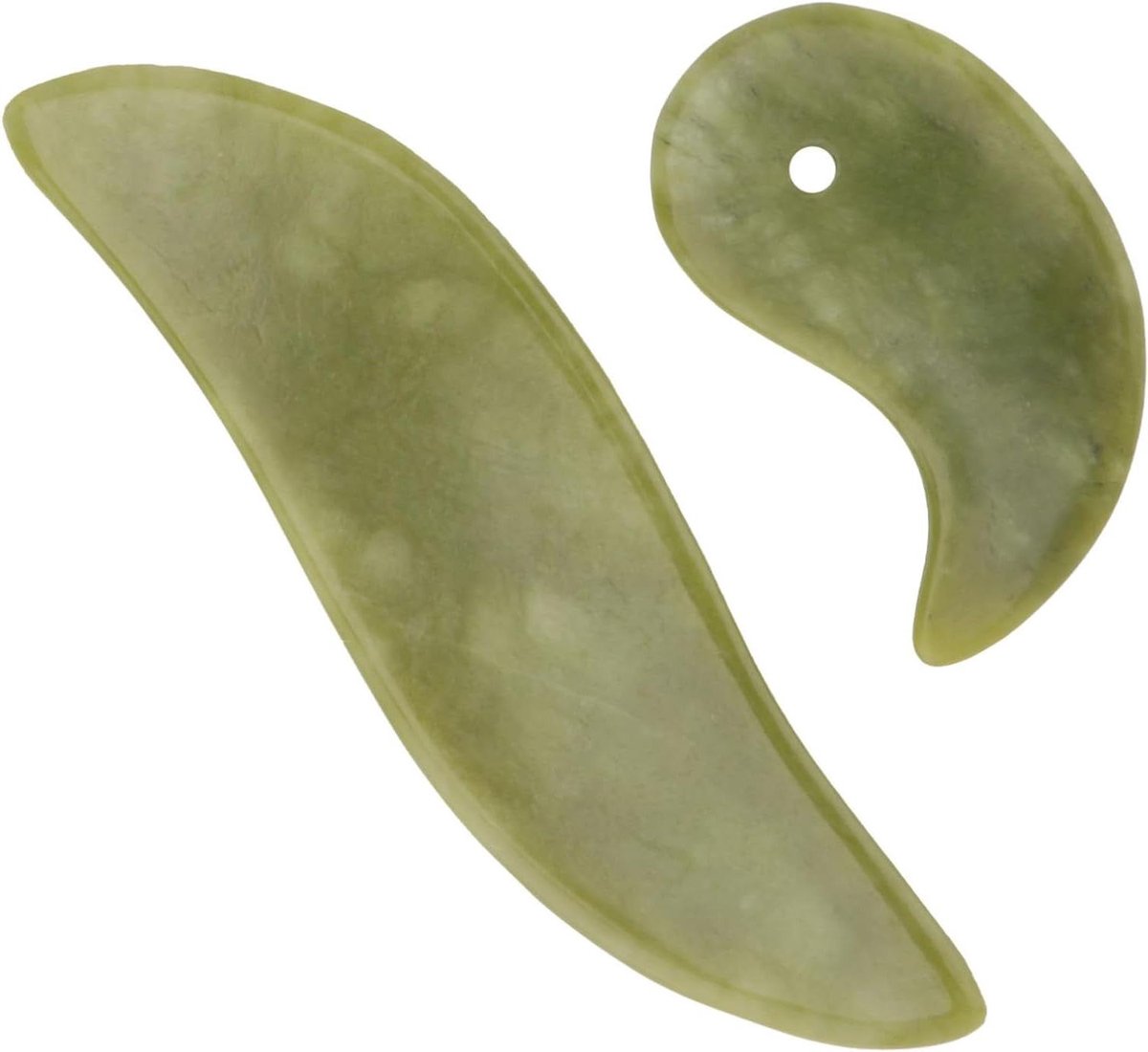 Gezichtsmassage Gereedschap - Jade Plaat - Huidverzorging - Natuurlijk Jade Materiaal - 113 cm - Groen