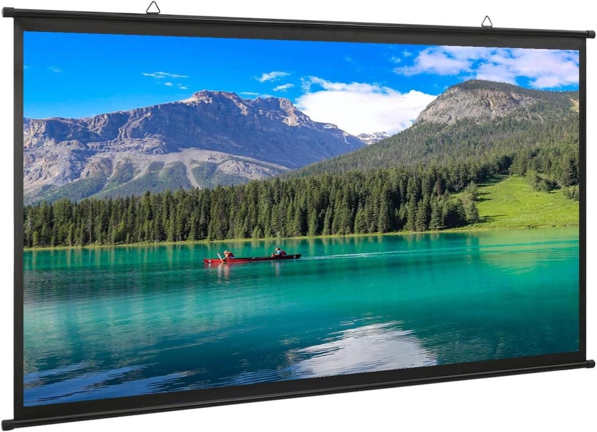 Projectiescherm - Filmscherm Beamer - Thuisbioscoop Presentatie - HD 4K 3D Compatibel - 60 inch 4:3 - Wit