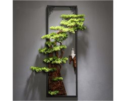 Decorative Painting New Chinese Wall Three-dimensional Welcome Loose Hanger, Living Room Porch Background Wall Decoration Wall Art