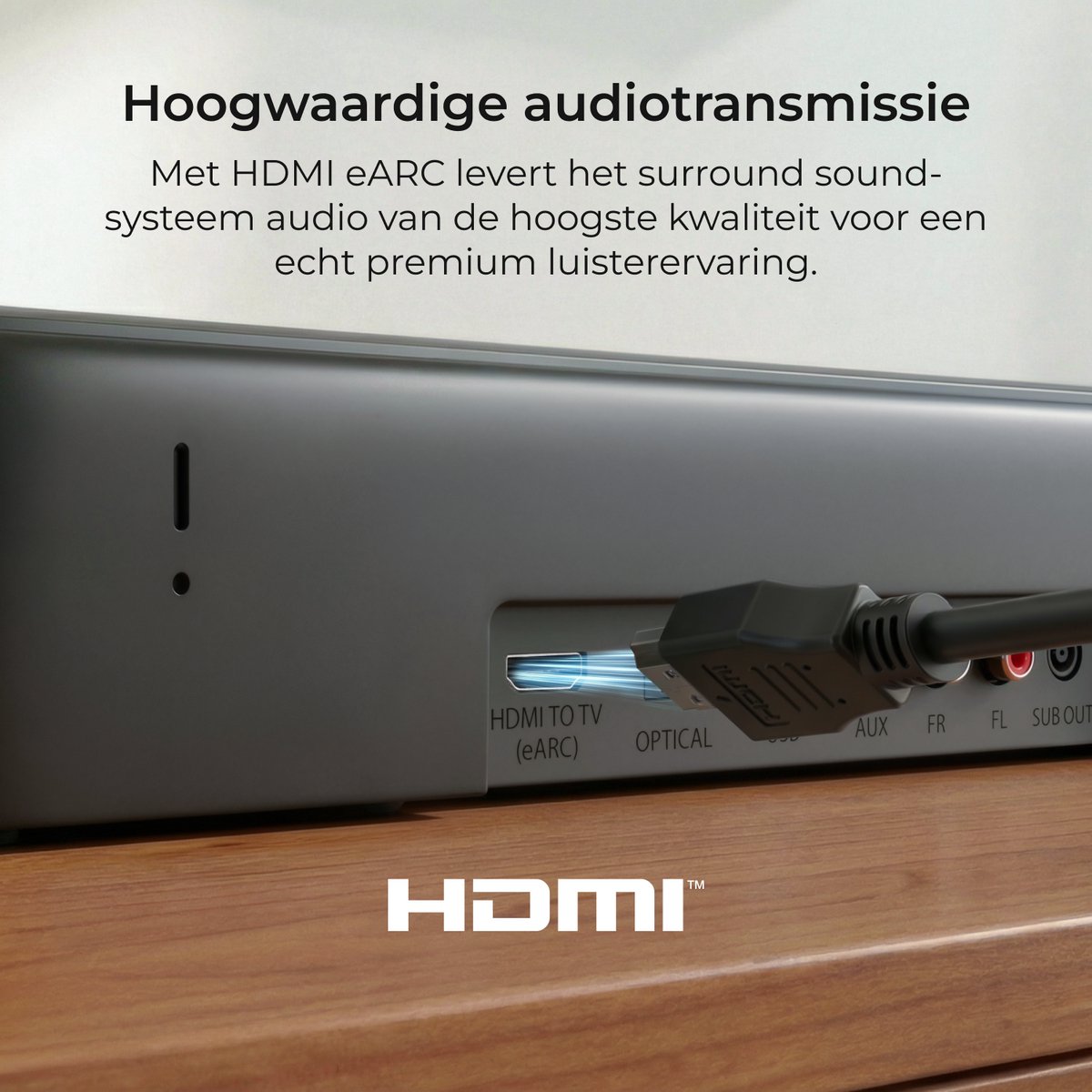 ULTIMEA 7.1 Soundbar met Dolby Atmos, Inclusief 5,25" Subwoofer en 4 Surround Speakers, Home Cinema Systeem voor TV, HDMI eARC, Aura S5T thumbnail 4