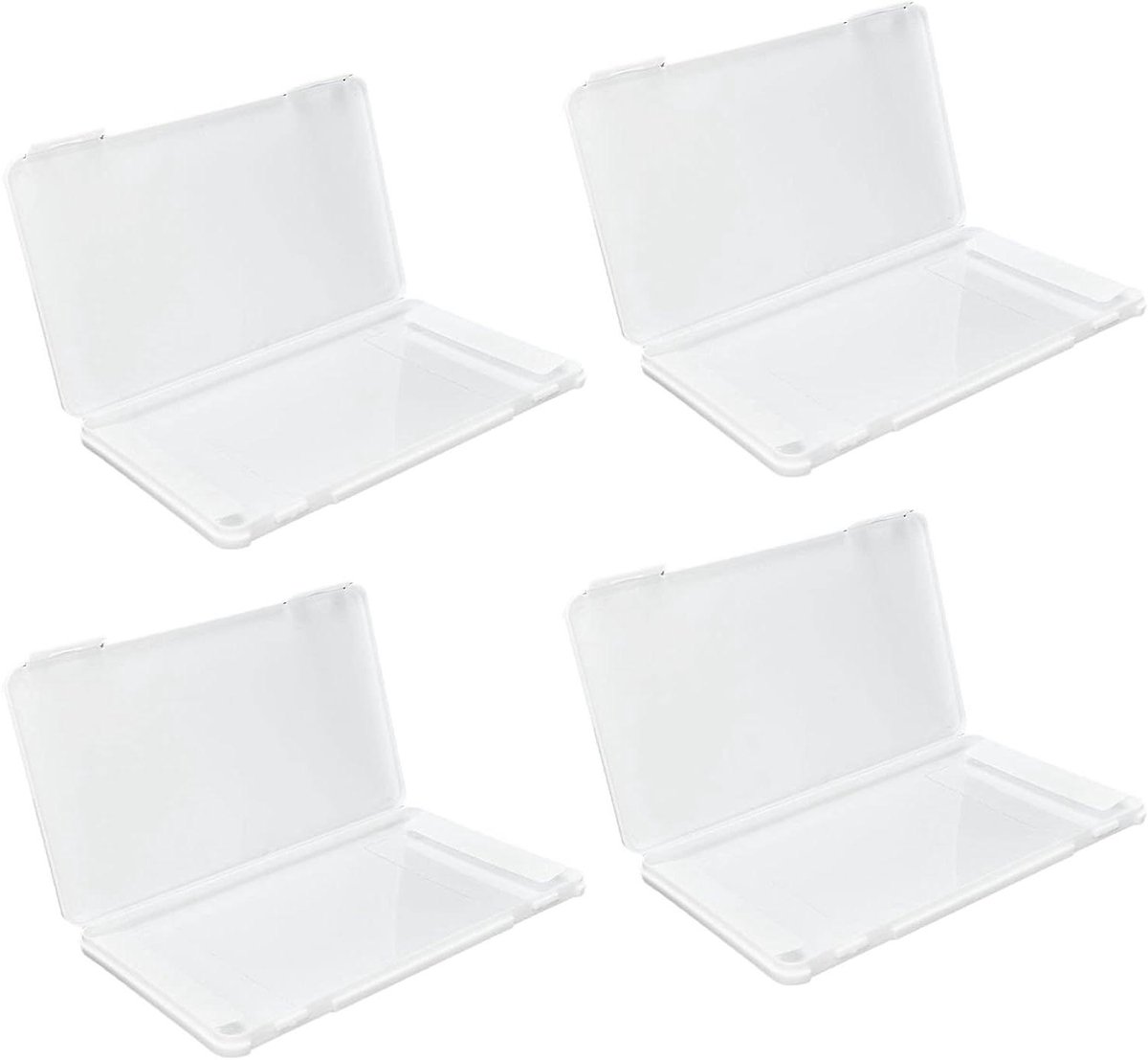Masker Opbergdoos - Mondkapjes Houder - Hygiënisch Maskers Bewaren - Opvouwbaar Ontwerp - 19 x 11 x 5 cm - Wit