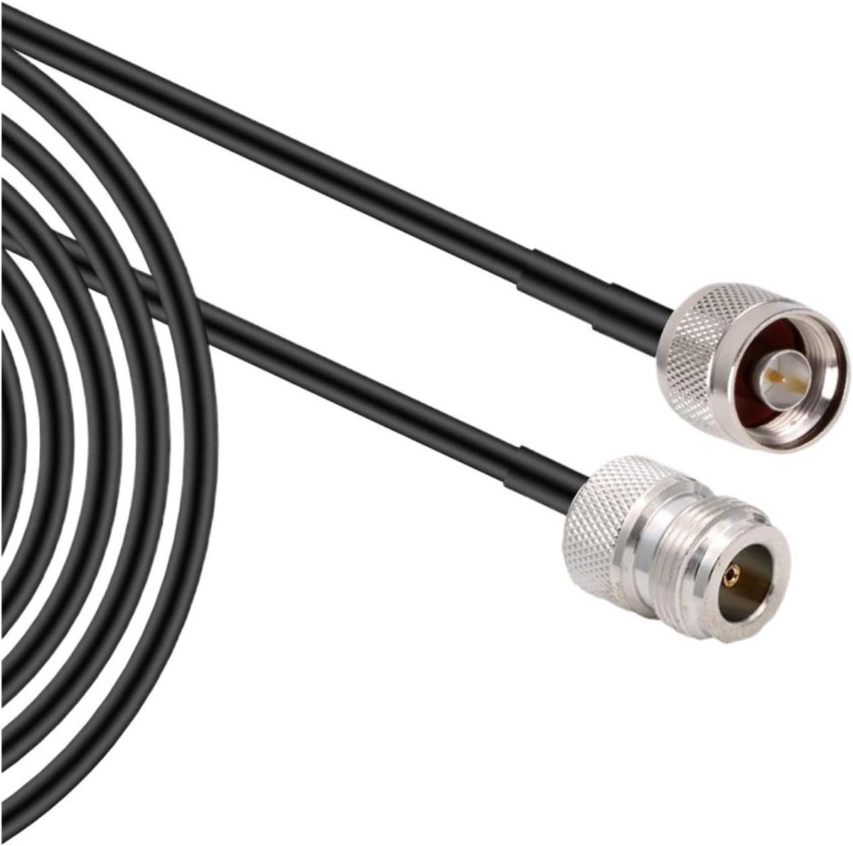 RF Coaxkabel - Verlengsnoer Adapter - Router Antenne - Laag Verlies - 25M - Zwart