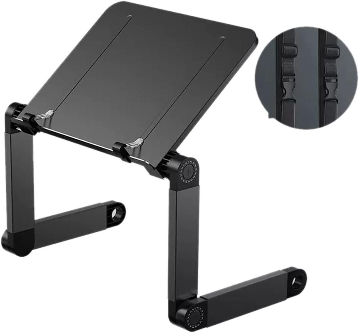 Projectorstandaard - Projector tafel - Presentaties geven - Verstelbaar kussen - 30x24cm blad - Zwart