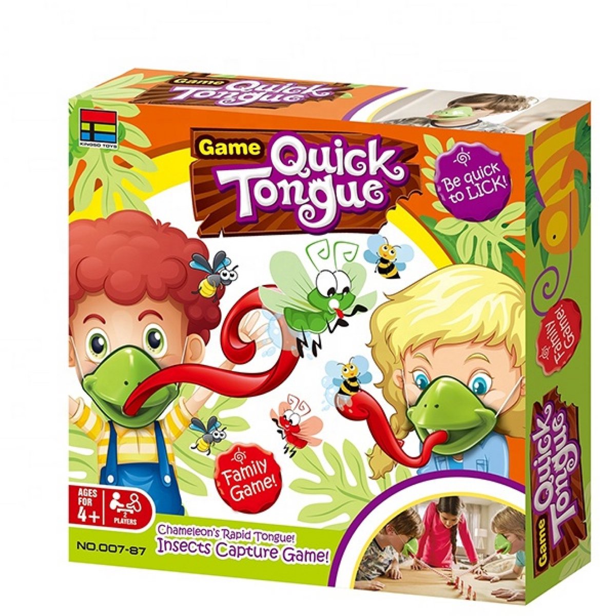 GAGATO - Quick Tongue – Gezelschapsspel – Spelletjes voor Kinderen – Actiespel – Educatief Speelgoed