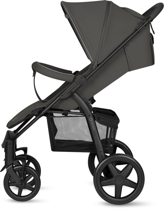 Lionelo Buggy Annet Plus – Lichtgewicht & Inklapbaar – Grote Massieve Wielen met Vering – Inclusief Voetenzak, Klamboe & Bekerhouder – Verstelbare Rugleuning & Voetsteun – Wandelwagen vanaf de geboorte tot 22 kg – Kinderwagen