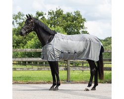 Qhp Vliegendeken Qhp Combo Met Hals Grijs | Maat: 145/195 Cm - 145/195