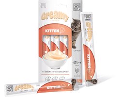 M-PETS Creamy kat functionele snack Kitten - tonijn & kip 60g - per 12