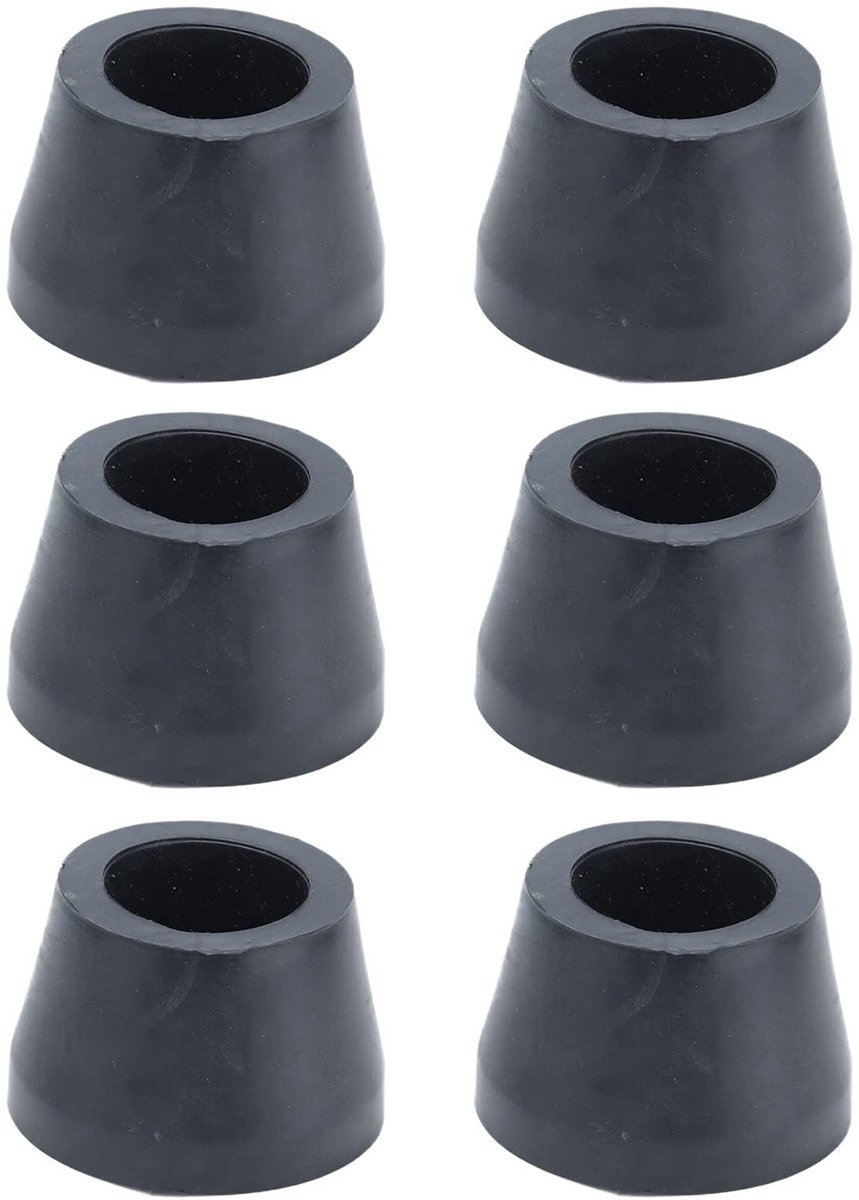 Dailygoods- Vibratiepads 6 Stuks - Rubber Voeten - Antivibratie - Geluidsreductie - Schokdemper - Voorkomt Verschuiving - Rubberen Voetjes