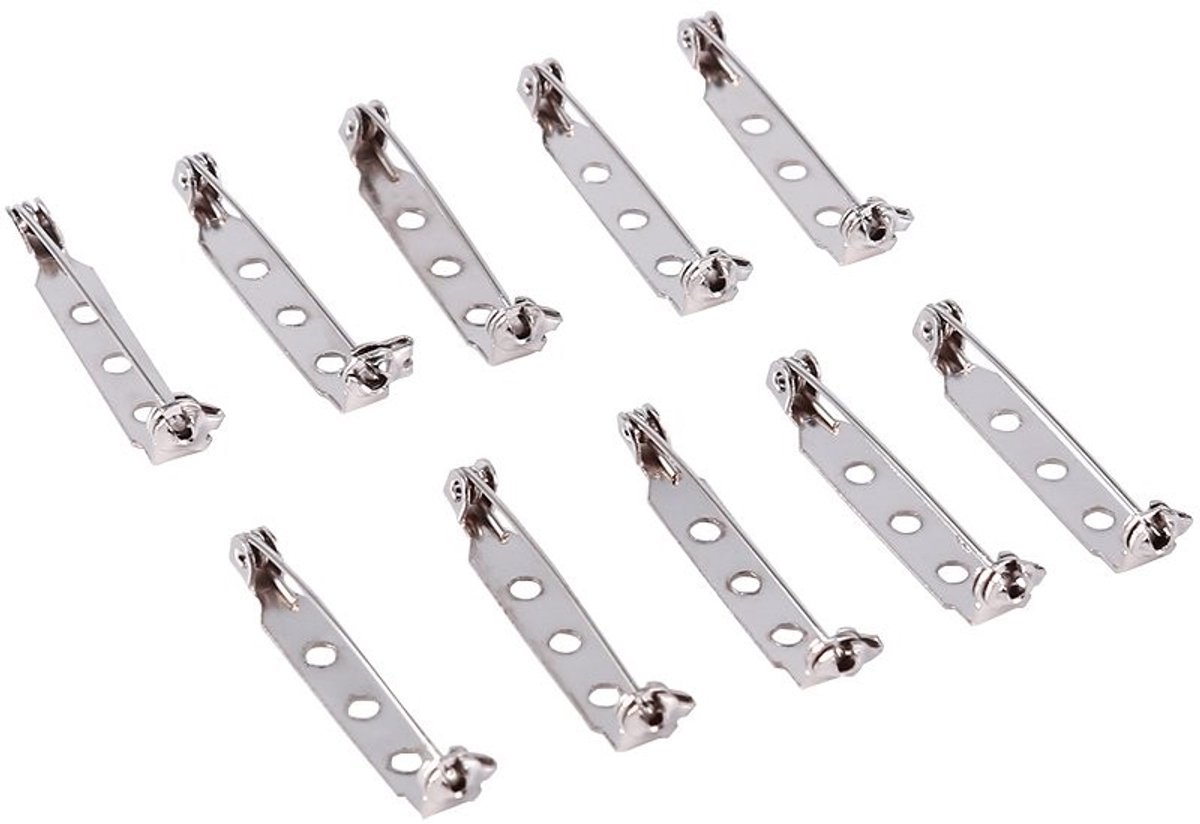 Dailygoods- Veiligheidsnaalden Set van 50 Stuks - Veiligheidsspelden - Bricolage - 20/25/32/38 mm - Antislip - Roestvrij Staal - Veiligheidsnaald