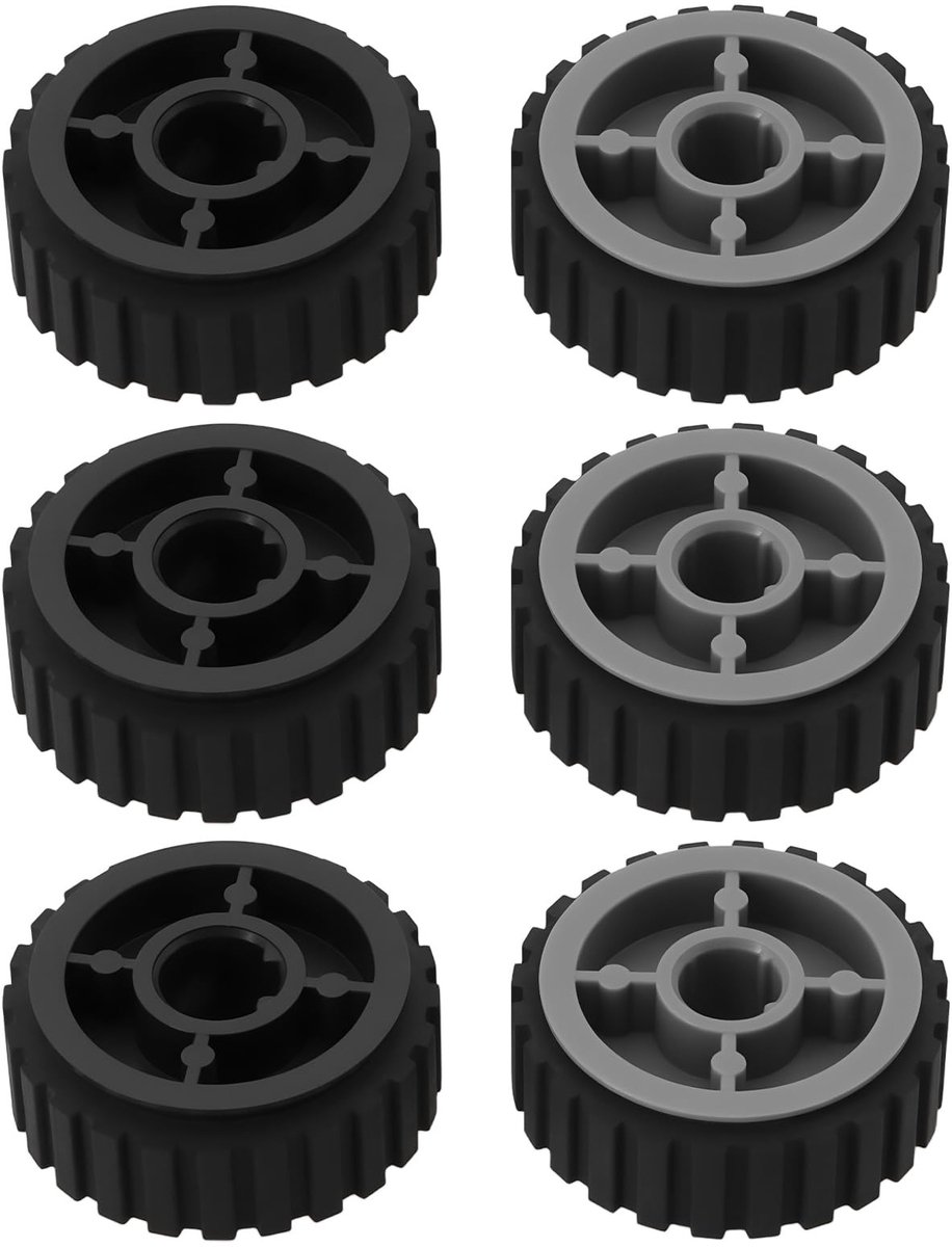 Dailygoods- Printerpapierinvoerrol 6X - Compatibel met Lexmark E260/E360/E460/E462/X264/X363/364 - Rubber/Kunststof - Eenvoudig te installeren - Hoge levensduur - Nauwkeurige papierinvoer - Invoerrubber