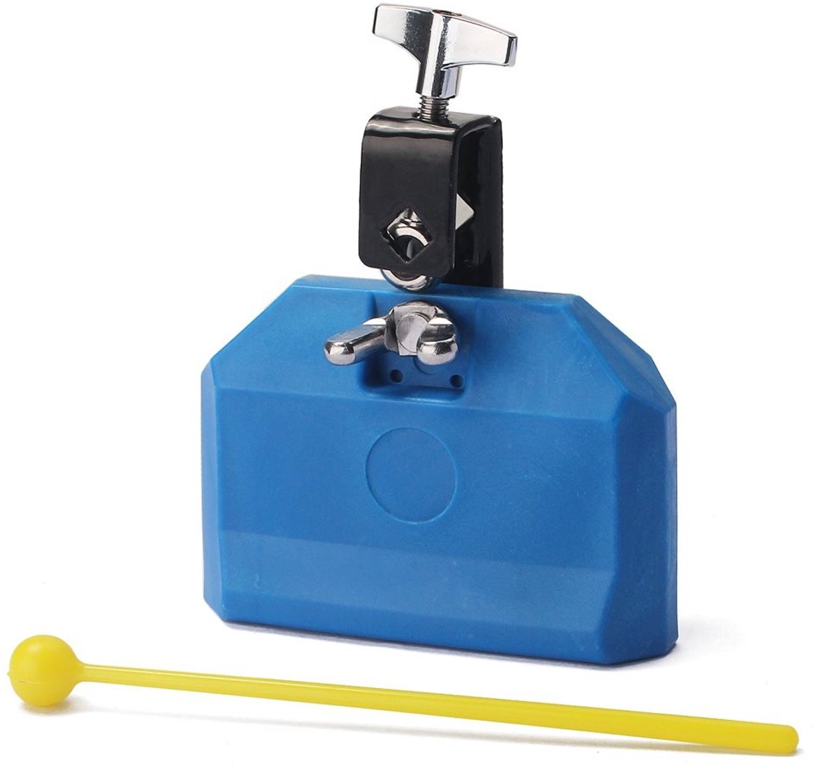 Dailygoods- Percussie-instrument Klein - Milieuvriendelijk Kunststof - Blok - Bevestigingsklem - Modern - Knapperige Klank - Drumblok