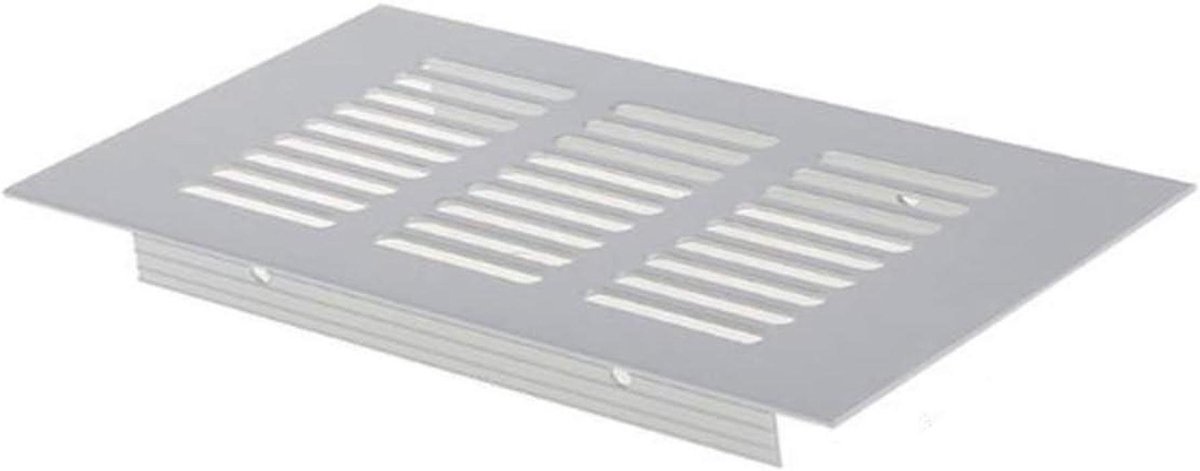 Afdekrooster Ventilatie - Ventilatierooster Aluminium - Ventilatie Afdekken - Geperforeerde Plaat - 15 cm - Zilver