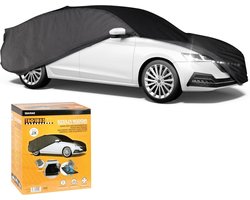 Autohoes Binnen - Ademende Afdekking - Voertuig Beschermen - Ademend Fleece Materiaal - XL - Grijs Zwart