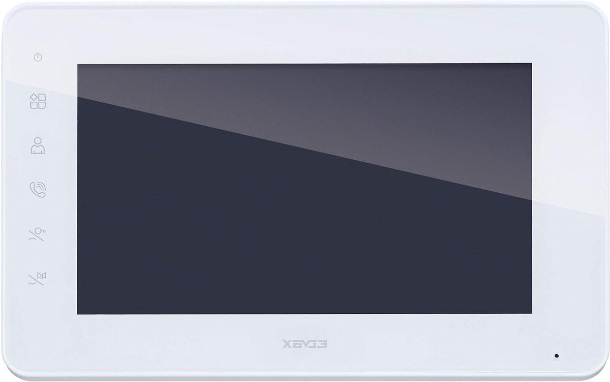 Extra Monitor - Video Intercom Scherm - Veiligheid Thuis - 7 Inch LCD Touch - 20.52 x 12.81 cm - Wit