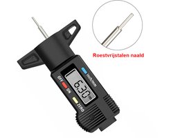 Hexinex-autoprofieldieptemeter bandendieptemeter meetinstrument voor auto's bestelwagens Digitale Bandenprofielmeter