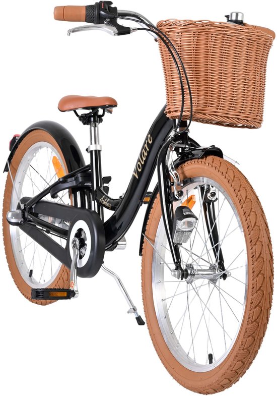 Volare Ashley Kinderfiets - Meisjes - 20 inch - Zwart - Shimano Nexus 3 van Volare — afbeelding 3