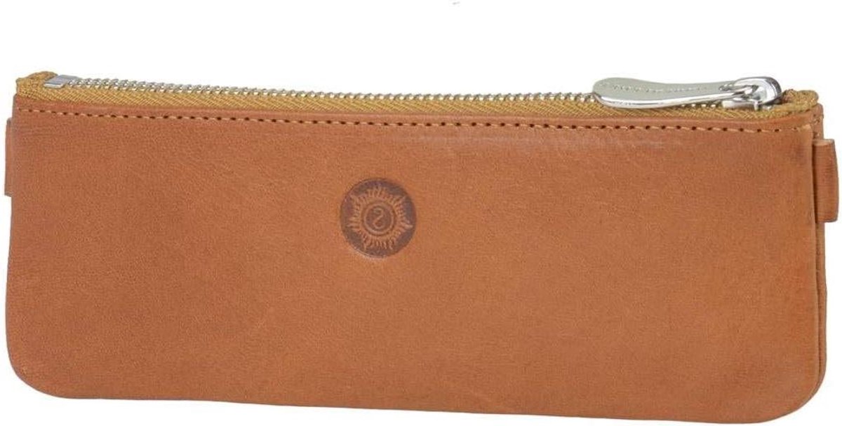 Zonneleer pennenetui etui etui leer pennenetui pennenetui 16 cm natuurbruin