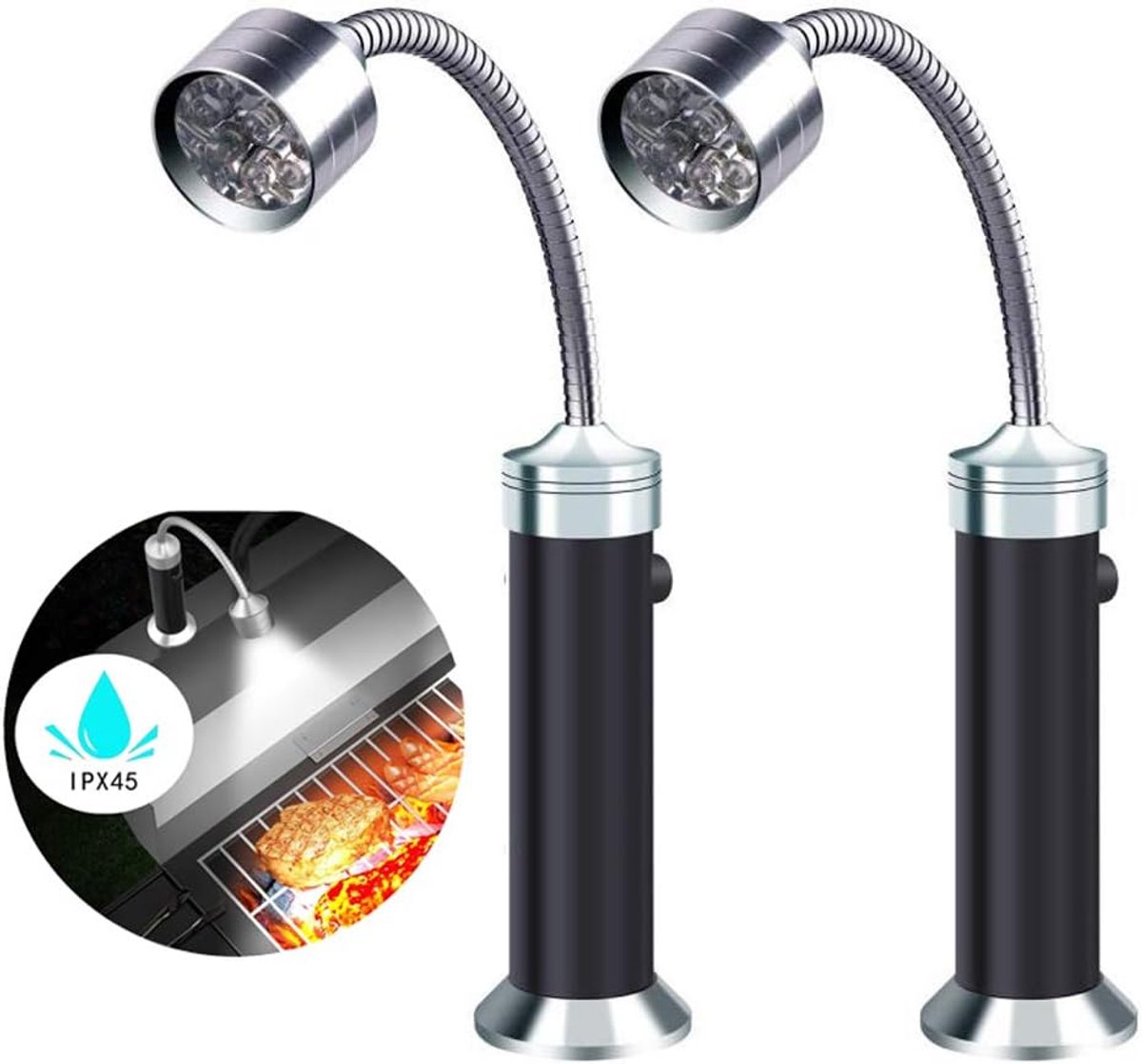 KZQ Flexibele Led Bbq Lampen Set - 2 Stuks - Perfecte Bbq Accessoire Verlichting Met 360 G