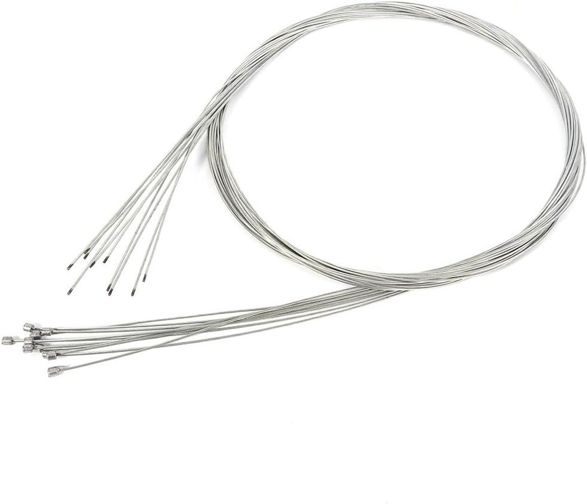 Fiets Versnellingskabel - Binnenkabel Derailleur - Fietsonderhoud - Gegalvaniseerd Staal - 1.2x2000mm - Zilver