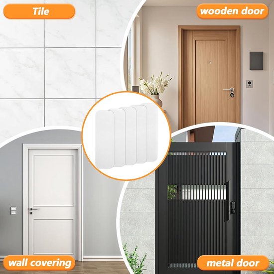 Deurbel Houder - Plak Pads - Slimme Deurbel - Montage Zonder Boren - 5 Stuks - Transparant — afbeelding 2