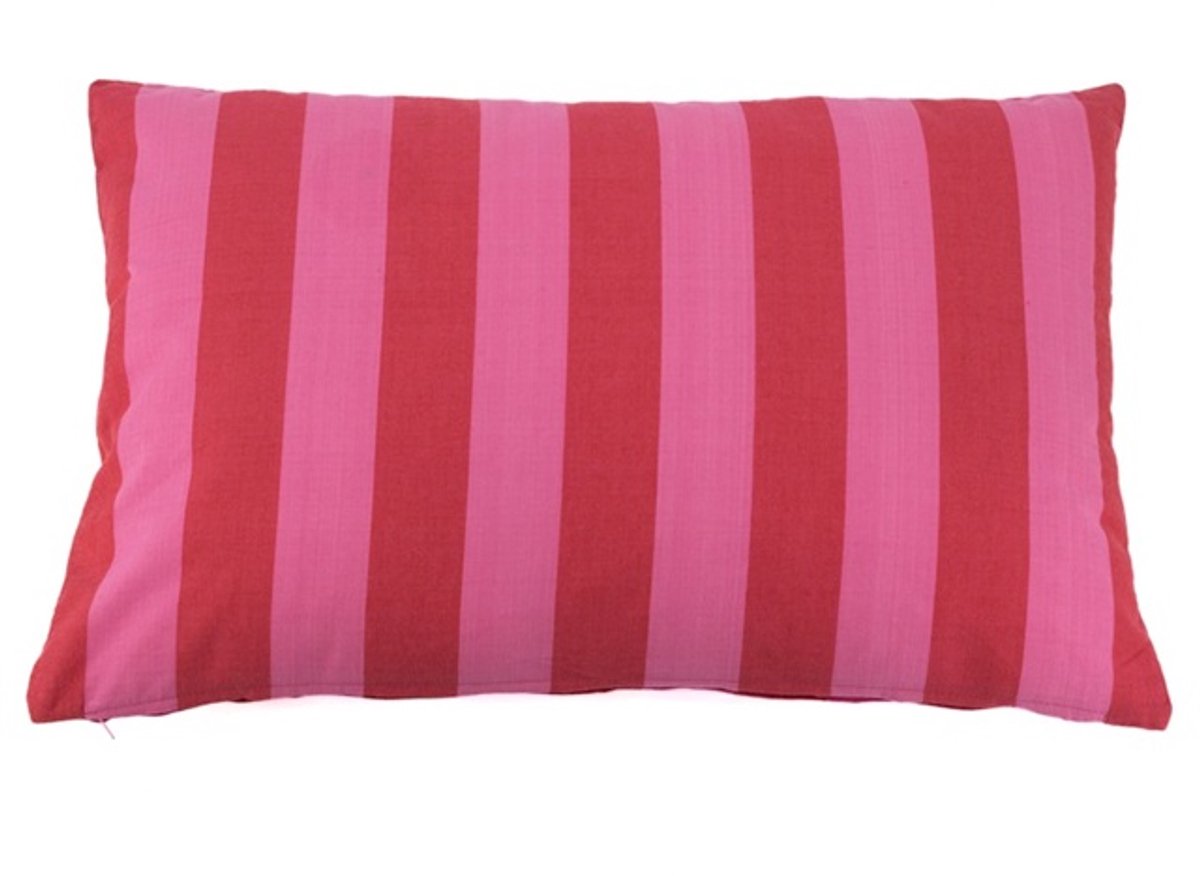 Kussen striped roze 40x60cm