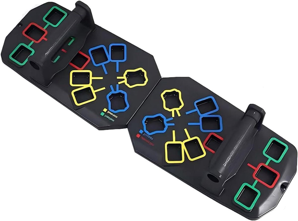 Opvouwbaar Trainingsbord - Borstspier Trainer - Krachttraining Bovenlichaam - Antislip Comfort Grip - 35 x 21.6 x 10.4 cm