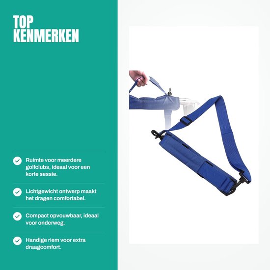 Dailygoods- Golfclubtas Lichtgewicht - Opvouwbaar Ontwerp - Grote Capaciteit - Gemakkelijk Te Dragen - Comfortabele Schouderriem - Praktisch voor Driving Range - Golftas van Dailygoods — afbeelding 3