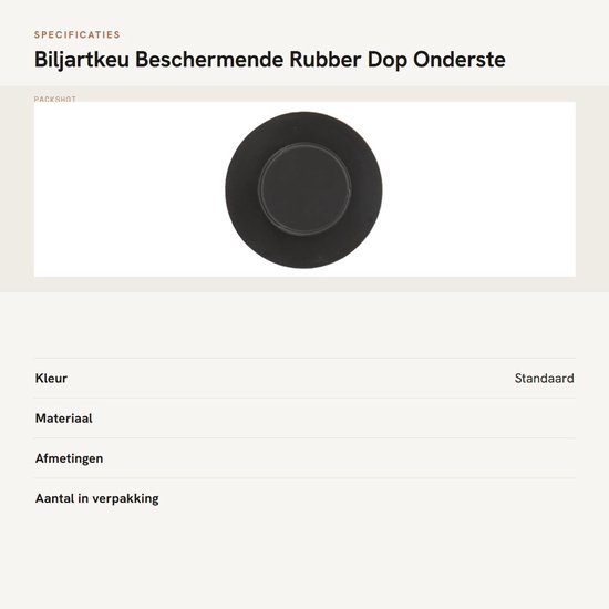 Dailygoods- Biljartkeu Beschermende Rubber Dop - Antibotsing Bumper - Standaard Formaat - Lichtgewicht - Slijtvast - Lange Levensduur - Biljartaccessoire van Dailygoods — afbeelding 3