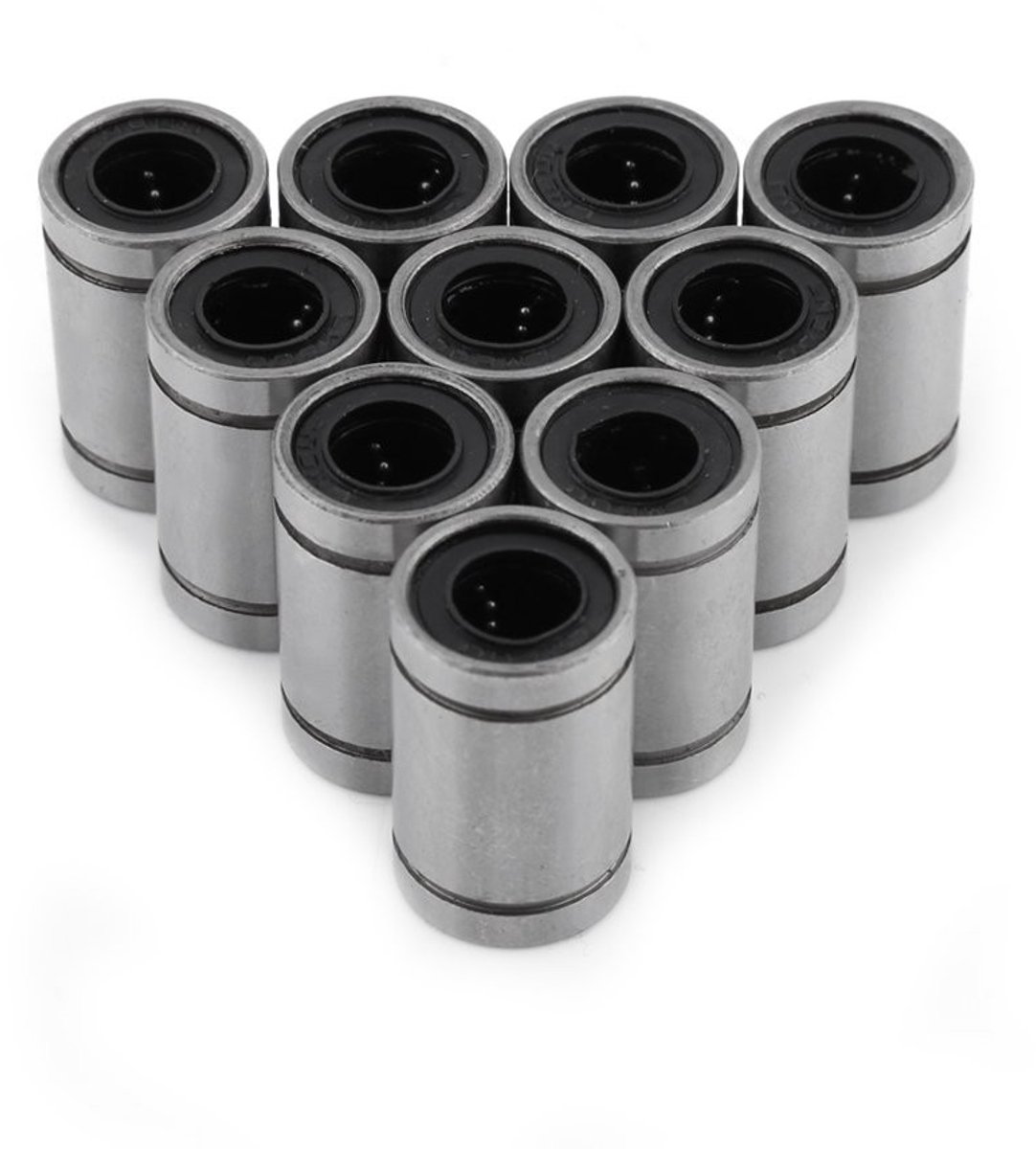 Dailygoods- Lineaire Lagers Hoogwaardige Staal - 8 mm As - Kogel Lagertjes - Set van 10 - Voor 3D Printer - CNC Bewerking