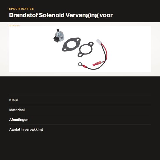 Geschikt voor Vervangende carburateursolenoïde voor Kohler 1275709 1275733S 1243502S, voor JOHN DEERE Stx38 Lx255 Am128242 Am128816 motoren van HURI — afbeelding 4