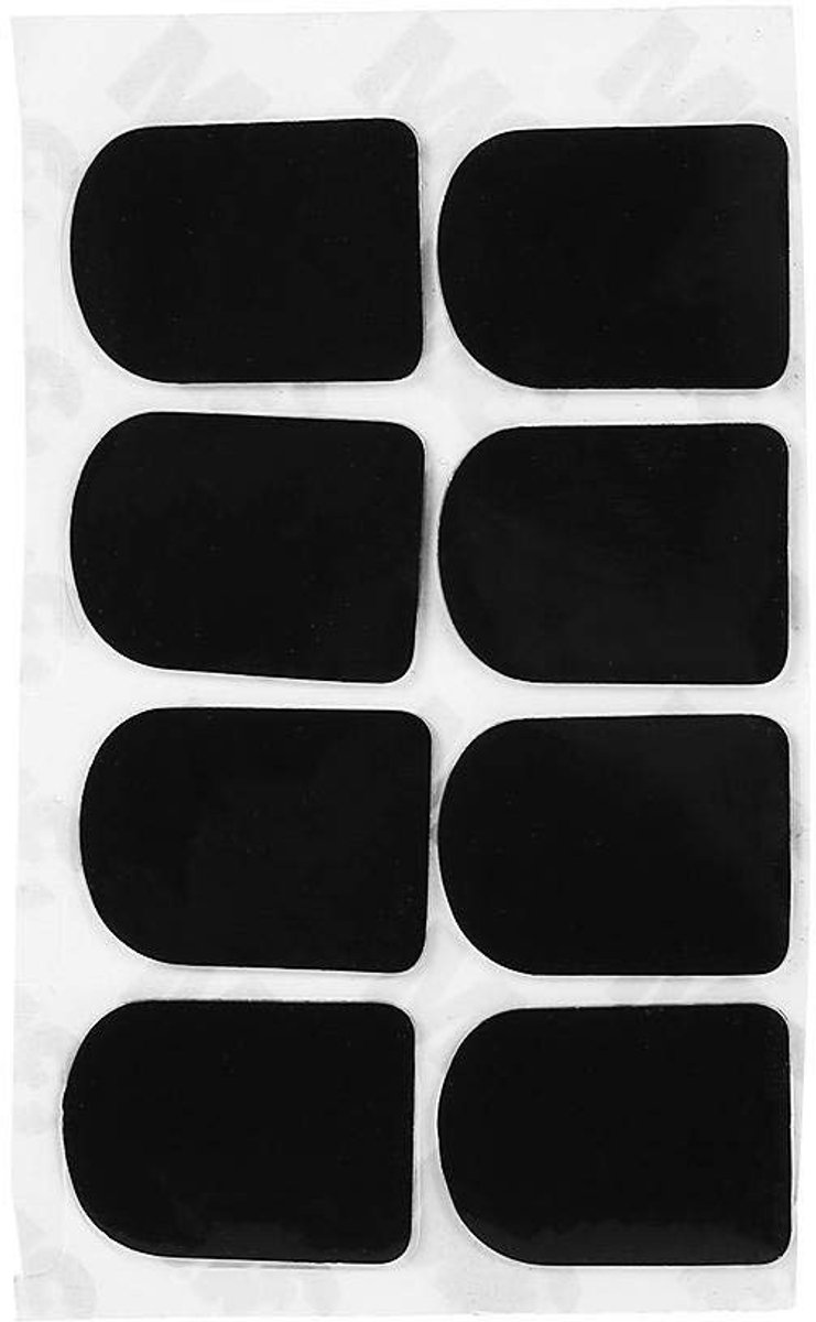 Dailygoods- Mondstuk Patch 8 Stuks - 0,3/0,5/0,8 mm - Kussens voor Alt- en Tenorsaxofoon - Zwart/Wit - Hoogwaardige Kwaliteit - Bescherming voor Tanden - Mondstuk Pad