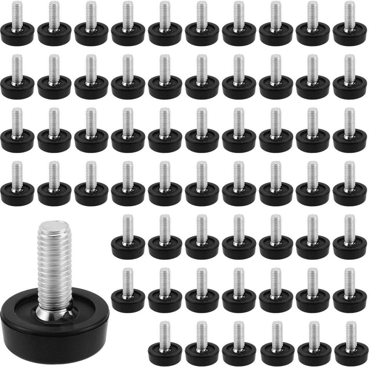 Dailygoods- Stelpoten 60 Stuks - Hoogte Verstelbaar 20 mm